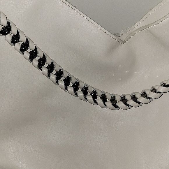 Laura Di Maggio convertible Bag Crossbody Shoulder  Off White Italian leather - Picture 2 of 11